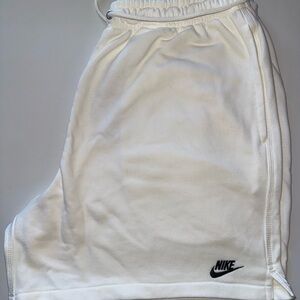 Nike Men's Athletic White Sweat Shorts